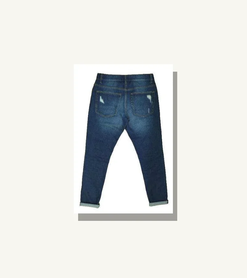 Dark indigo denim jeans development reference